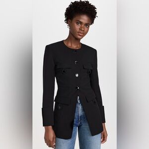 Ganni Sleek Black Suit Jacket